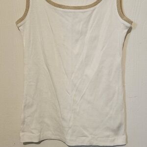 Chico's size 0 metallic trim tank top